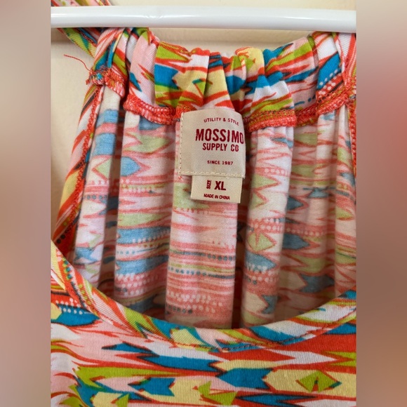Mossimo Supply Co Women’s Dress Coral Print XL NWT - Picture 7 of 8